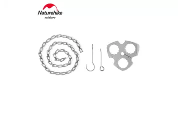 Тренога NATUREHIKE Titanium tripod hanger Titanium Color