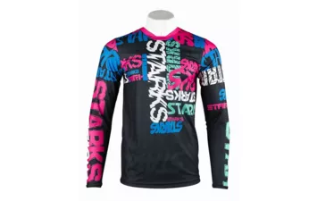 Джерси STARKS Base Cross Kids (Розовый/Бирюза M/24)