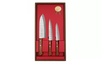 Набор ножей подарочный Satake Natural Wood (3 ножа)  HG8371