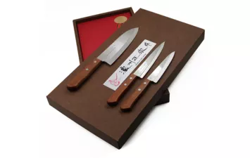 Набор ножей подарочный Satake Natural Wood (3 ножа)  HG8371