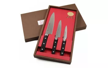 Набор ножей подарочный Satake Stainless Bolster  (3 ножа)  HG8362