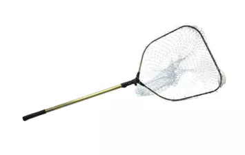 Подсачек Namazu склад.телескоп Namazu Pro NoKnot Net PVC  L-160, квадрат обод 60 см,