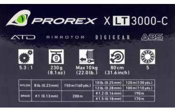 Катушка безынерционная Daiwa 18 Prorex X LT 2500