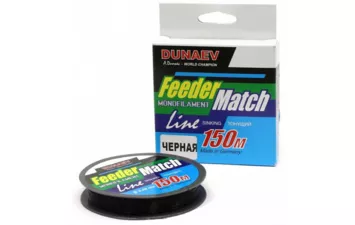 Леска Dunaev Feeder-Match Sinking Black 150м