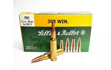 Патрон S&B к.308 Win FMJ 11,7 г