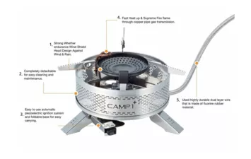 Горелка газовая Kovea KGB-1608 со шлангом
