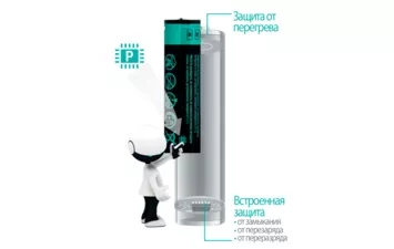 Аккумулятор VIDEX 18650 3400mah 1/20/160 с защитой