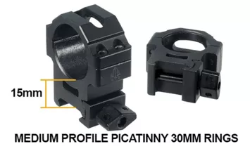 Прицел Leapers UTG 3-12х44 TS Premium AO MilDot + кольца Weaver