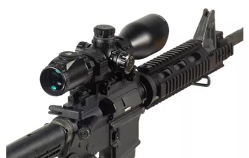 Прицел Leapers UTG 3-12х44 TS Premium AO MilDot + кольца Weaver