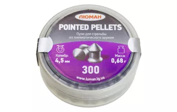 Пули Люман Pointed Pellets к.4,5 мм 0,68 г (300 шт)