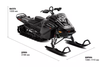 Снегоход SKI DOO Summit Expert 154 850 E-TEC DSHOT Black 2022