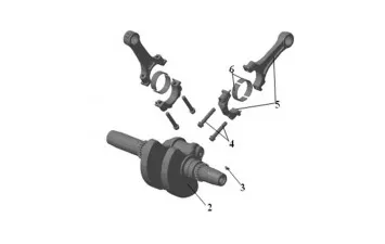 Коленвал с шатунами в сборе Stels Guepard 650/800 BRP ODES 650/800 13200-E07-0000 LU082536