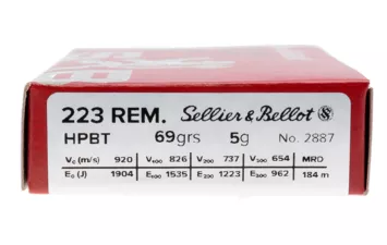 Патрон S&B к.223 Rem HPBT 5 г