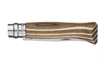 Нож Opinel Tradition №08 рукоять береза ламинат коричн