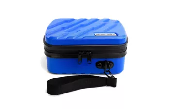 Кейс Русский пластик Airkatz под наушники + очки  21,5х16,5х9,5 (Синий )