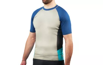 Футболка Short Sleeve Rashguard Beach (Warm Grey  M)