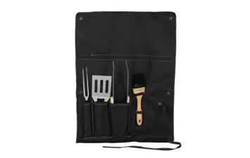 Набор посуды NATUREHIKE Four-piece barbecue tool set Wood/Stainless Steel Color