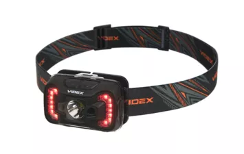 Фонарь VIDEX налобный VLF-H025C CREE XTE 5W+COB 1x1800mAh, 220B, дальность 74м