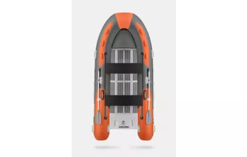 Лодка моторная RIB Gladiator AL 380(СПБ) (оранжево-темносерый )