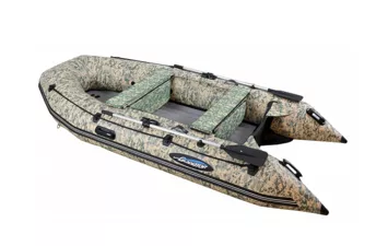 Лодка моторная ПВХ Gladiator E 420PRO КМФ (цифровой камуфляж )