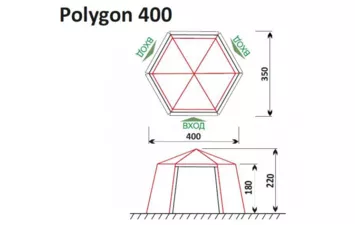 Тент GreenLand Polygon 400