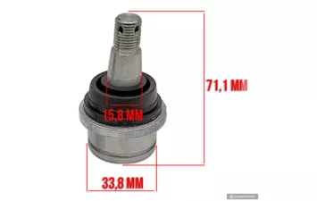 Шаровая верхняя ø34 10401190000 0122059