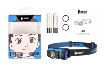 Фонарь налобный Wuben H3 (WB-H3-Black)