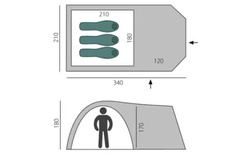 Палатка BTrace Element 3