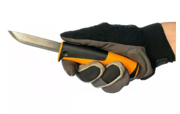 Промо-набор топор-колун Fiskars Х21 + универс. нож с точилкой