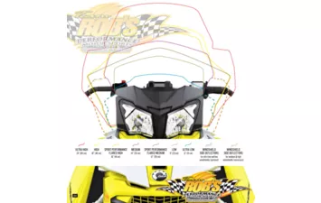 Очень высокое ветровое стекло, прозрачное с эффектом выцветания SKI-DOO 860200226 XR.XU