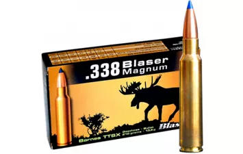 Патрон Blaser к.338 Blaser Mag Nosler AccuBond 13 г
