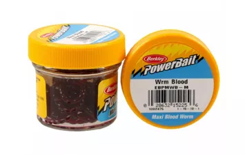 Мотыль Berkley PoverBait Maxi Blood Worms