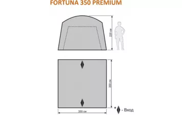 Шатер Maverick FORTUNA 350 PREMIUM бысторосборный