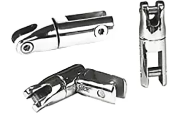 Вертлюг якорный цилиндрический с 2 плоскостями вращения дл. 120мм нерж 220019