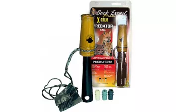 Манок на хищника с 3 насадками (писк мыши, ранен.заяц, лиса, рысь, куница, волк, белка) + CD