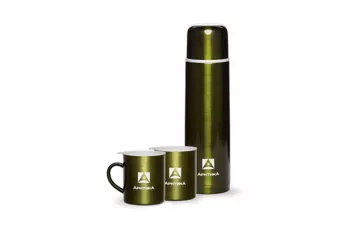 Термос Арктика 102-1000S 1000мл+ 2 кружки 300мл