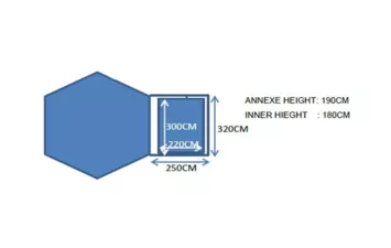 Пристройка к шатру Maverick LEGO/LEGO PREMIUM (Тентхаус) и внутр.палатка