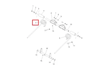 Пружина Polaris / SPRING RH R.SUSP BLK. WT LX 7041240-067