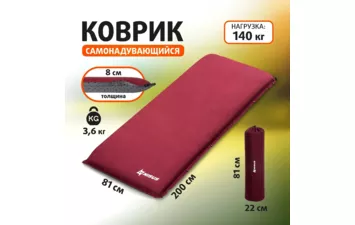 Коврик самонадувающийся Nisus NA-008 200*81*8