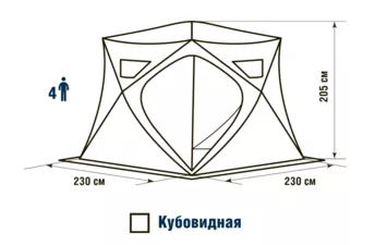 Палатка Higashi Camo Pyramid Pro DC