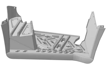 Опора для ног правая, пластик, 840512-107-0000 LU084290