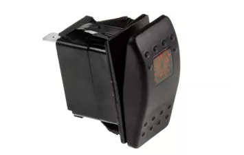 Переключатель трёхпозиционный on-off-on 12B/20A 4P с подсветкой