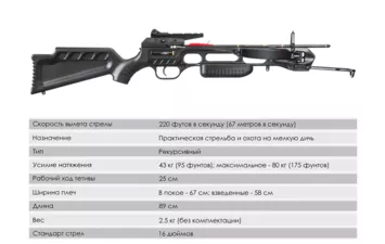 Арбалет рекурсивный Ek Jag 1 (Скорпион ) черный