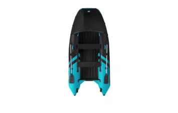 Лодка моторная ПВХ Gladiator E 350PRO (чёрно-бирюзовый (7) )