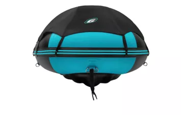 Лодка моторная ПВХ Gladiator E 350PRO (чёрно-бирюзовый (7) )