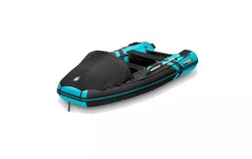 Лодка моторная ПВХ Gladiator E 350PRO (чёрно-бирюзовый (7) )