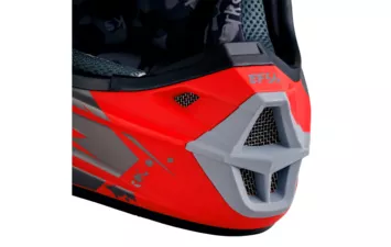 Шлем Starks Base MX (Красный/Серый/глянцевый L)