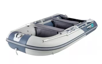 Лодка моторная ПВХ Gladiator C 370 AL (светло-темносерый)