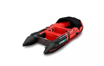 Лодка моторная ПВХ Gladiator C 370 AL (Красно-черный)