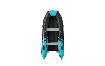 Лодка моторная ПВХ Gladiator E 420PRO (чёрно-бирюзовый (7) )